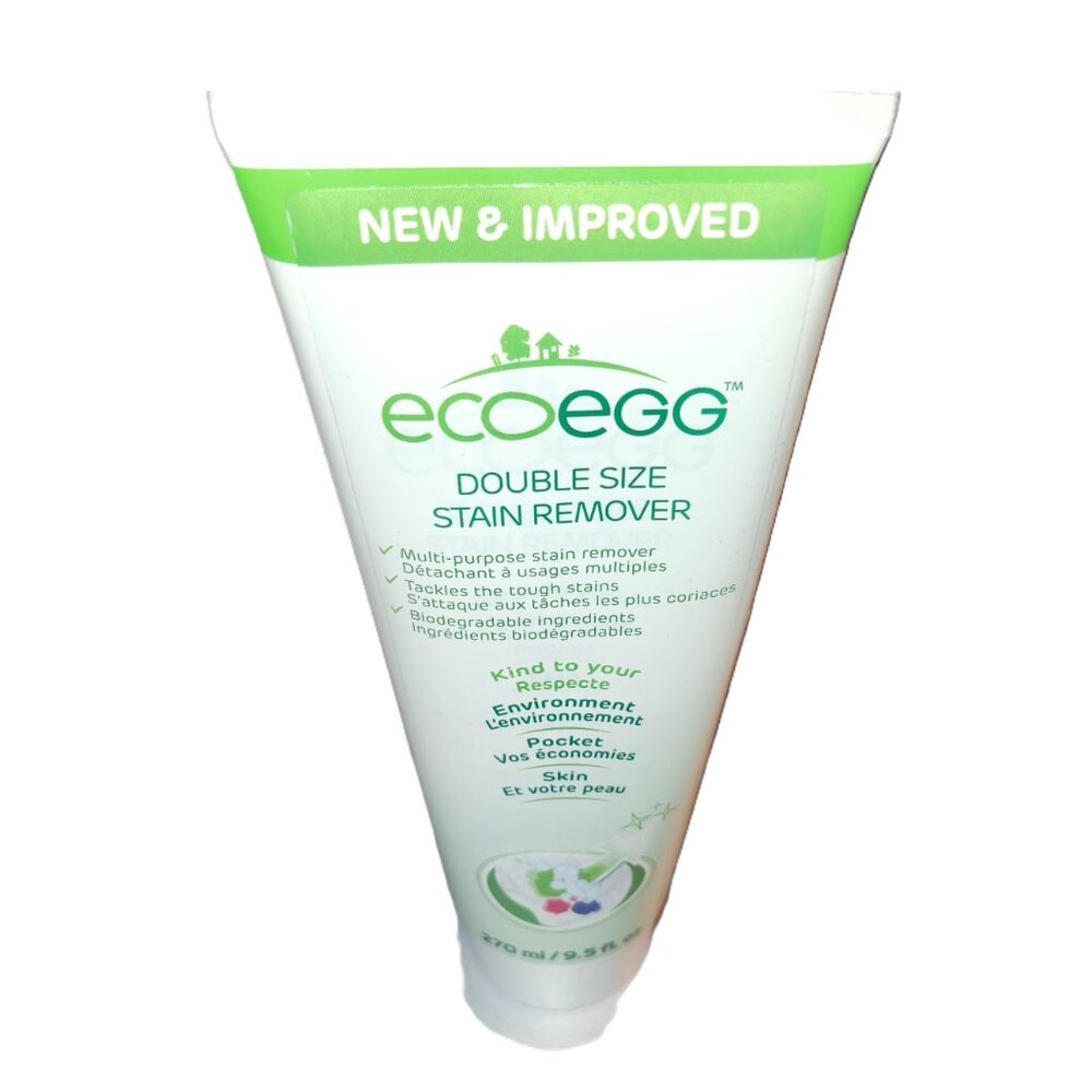 2X NEW EcoEgg Double Size Stain Remover Paste 270 ml each tube